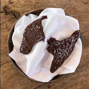 Smoked Chocolate Chicken Skin and Pepper Berry Salt - Chef Recipe by Bodee Price